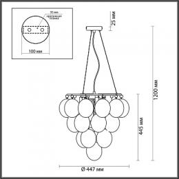 Подвесной светильник Odeon Light Grape  - 2